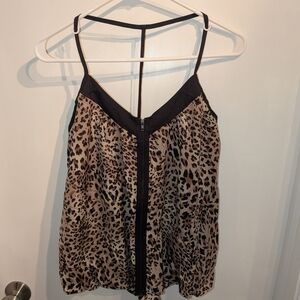 Toska Animal Print Tank Top with Black Straps